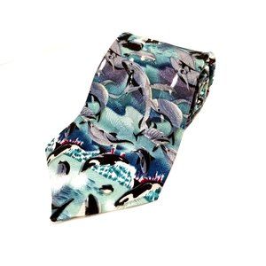 Dolphin and Whale Lost Kingdom Ocean Tie